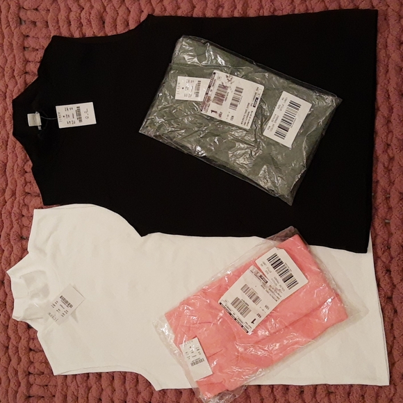 J. Crew Factory Tops - J Crew Factory Bundle of 4 Mock Neck Tank Tops